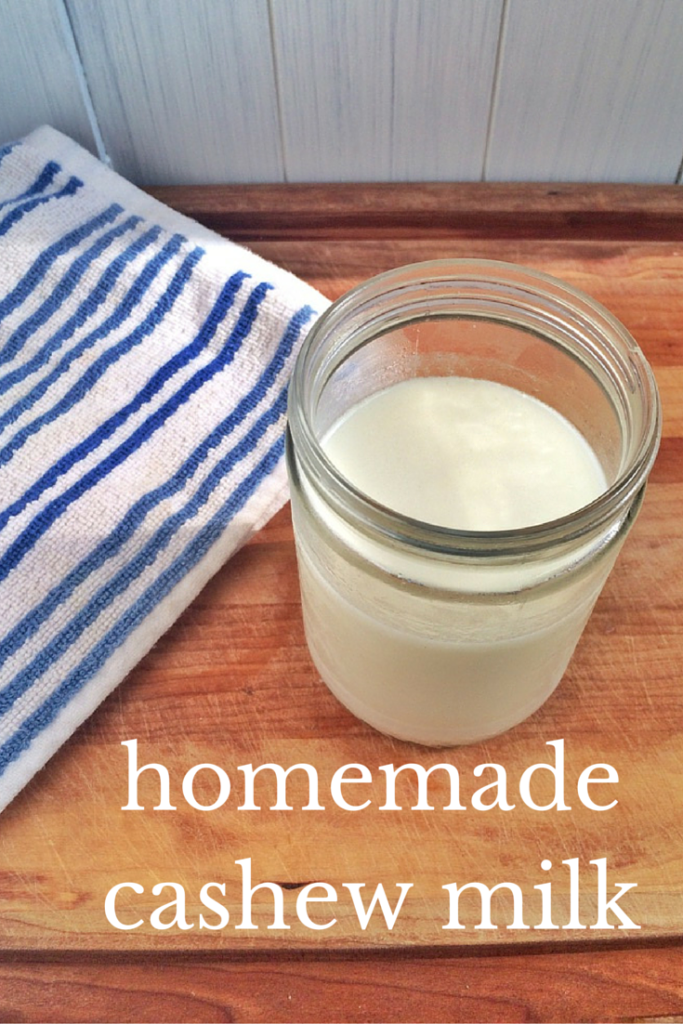 homemade cashew milk