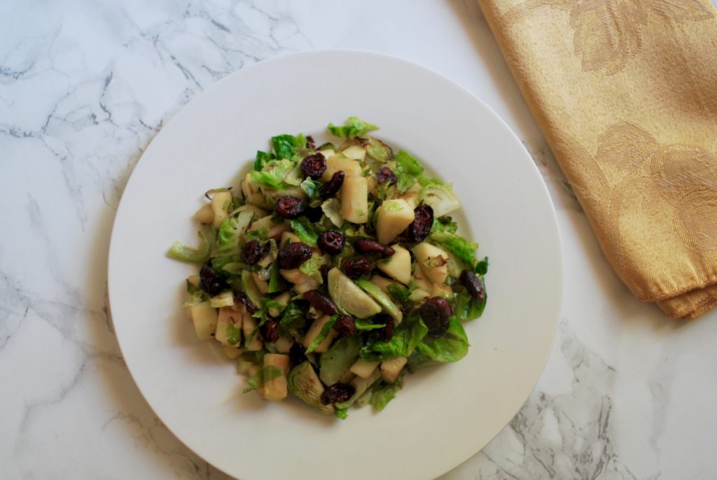 Apple Sautéed Brussel Sprouts 