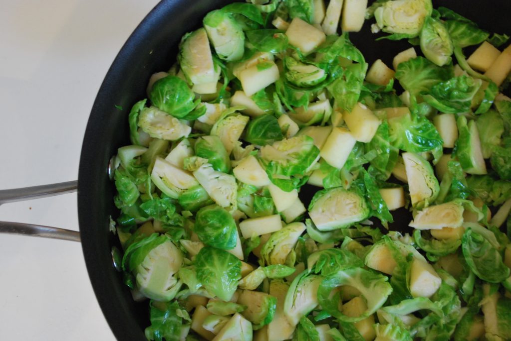 Apple Sautéed Brussel Sprouts 