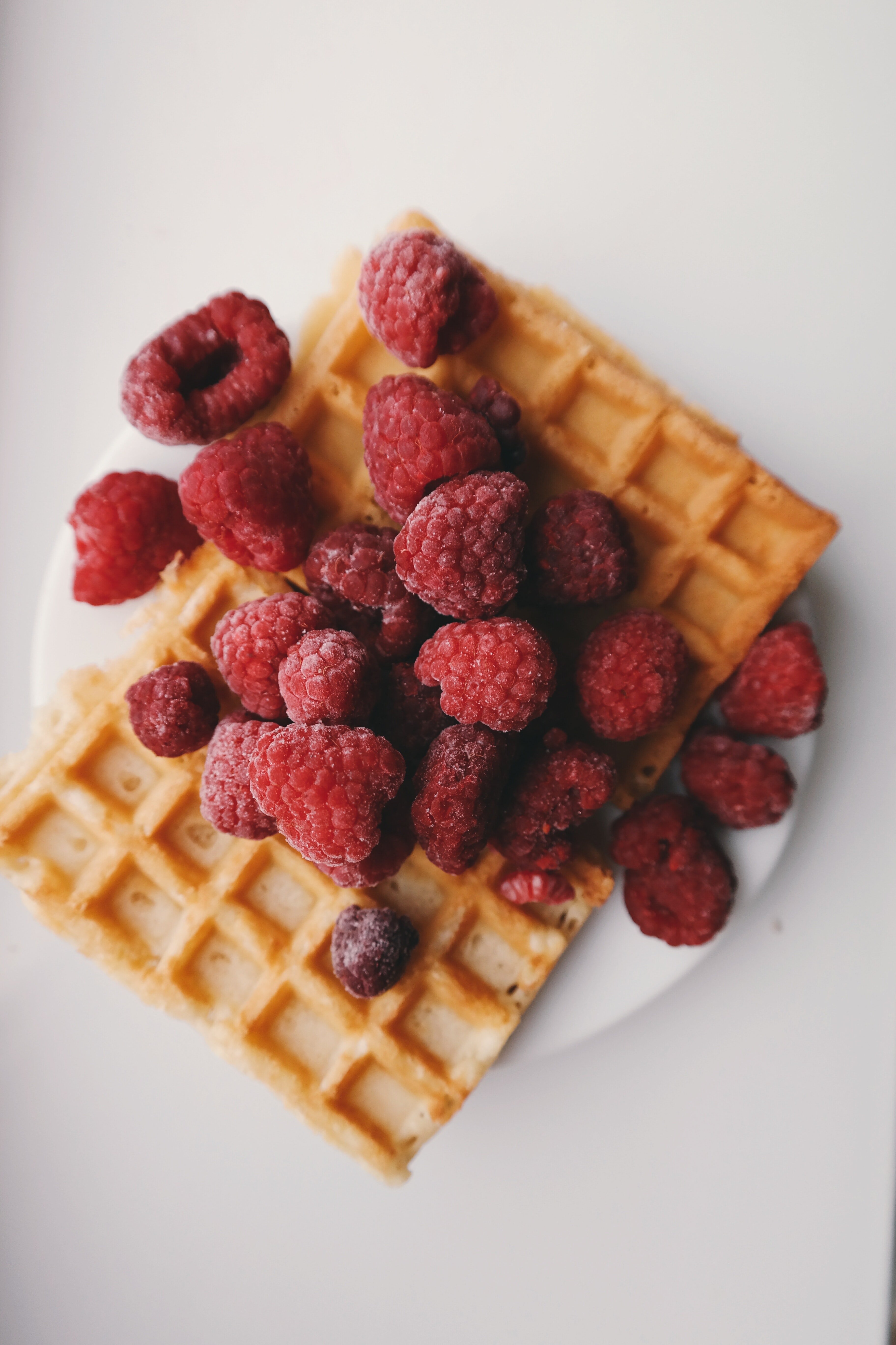 waffle and berries